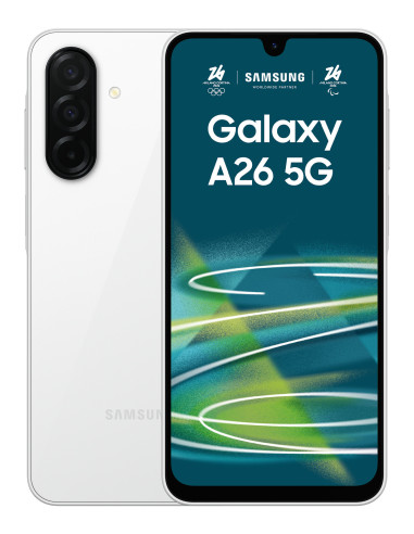 Samsung Galaxy A26 17 cm (6.7") Ranura híbrida Dual SIM Android 15 5G USB Tipo C 6 GB 128 GB 5000 mAh Blanco