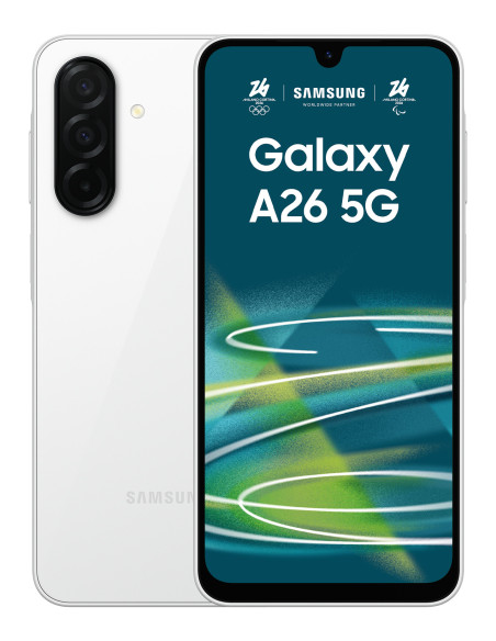 Samsung Galaxy A26 17 cm (6.7") Ranura híbrida Dual SIM Android 15 5G USB Tipo C 6 GB 128 GB 5000 mAh Blanco