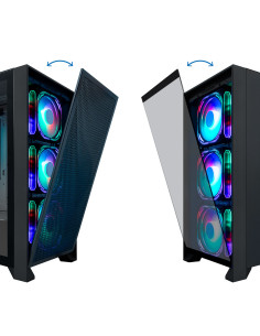 CoolBox GAMING CAJA ATX GE2000 DUALVIEW USB-C 3.2 GEN1 + 4 VENT.ARGB FRONTAL CRISTAL REJILLA 2