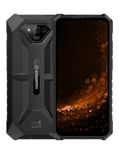 HAMMER Iron V 16,5 cm (6.5") SIM doble Android 13 4G USB Tipo C 6 GB 64 GB 6320 mAh Negro
