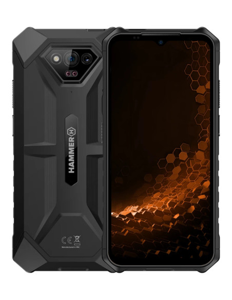 HAMMER Iron V 16,5 cm (6.5") SIM doble Android 13 4G USB Tipo C 6 GB 64 GB 6320 mAh Negro