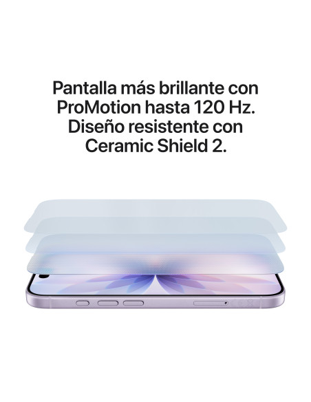 Apple iPhone 17 16 cm (6.3") SIM doble iOS 26 5G USB Tipo C 256 GB Negro