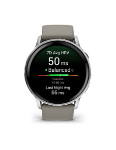 Garmin Venu 4 3,56 cm (1.4") AMOLED 45 mm Digital 454 x 454 Pixeles Pantalla táctil Plata Wifi GPS (satélite) 2