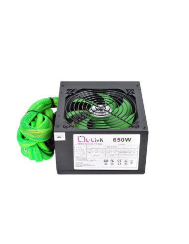 L-Link LL-PS-650 unidad de fuente de alimentación 650 W 24-pin ATX ATX Negro