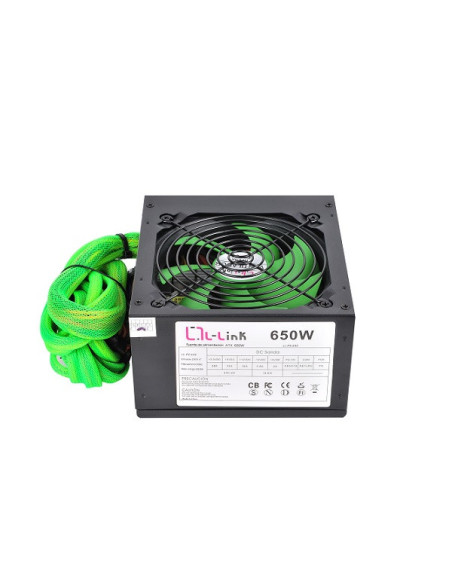 L-Link LL-PS-650 unidad de fuente de alimentación 650 W 24-pin ATX ATX Negro