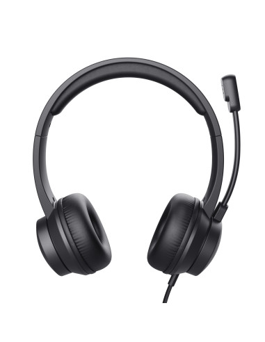 Trust HS-150 Auriculares Alámbrico Diadema Oficina Centro de llamadas Negro