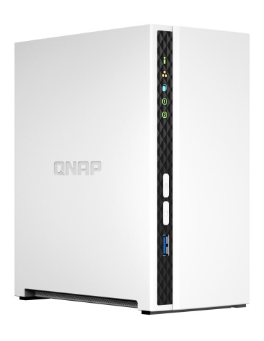 QNAP TS-233 servidor de almacenamiento NAS Torre ARM Cortex-A55 2 GB 0 TB QNAP QTS Blanco