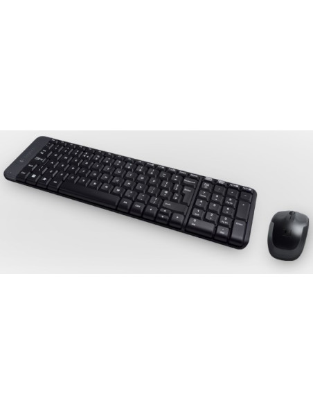 Logitech Wireless Combo MK220 teclado Ratón incluido Oficina USB Español Negro