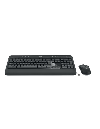 Logitech 920-008680 teclado Ratón incluido Universal RF inalámbrico QWERTY Español Negro, Blanco
