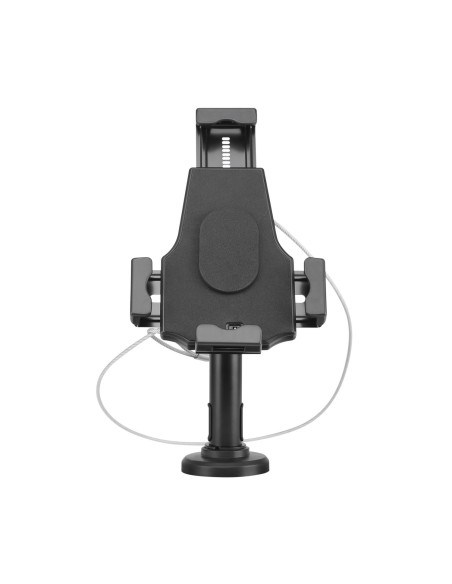AISENS Soporte Antirobo de Sobremesa   Pared Ajustable (1 Pivote) para Tablet, Negro