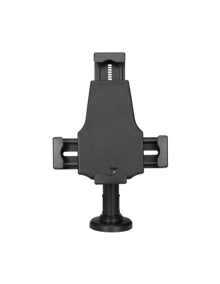 AISENS Soporte Antirobo de Sobremesa   Pared Ajustable (1 Pivote) para Tablet, Negro