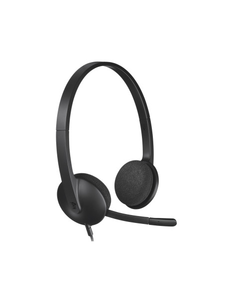 Logitech 981-000475 auricular y casco Auriculares Alámbrico Diadema Oficina Centro de llamadas USB tipo A Negro