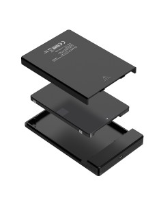 Ewent EW7073 caja para disco duro externo Carcasa de disco duro SSD Negro 2.5" 2