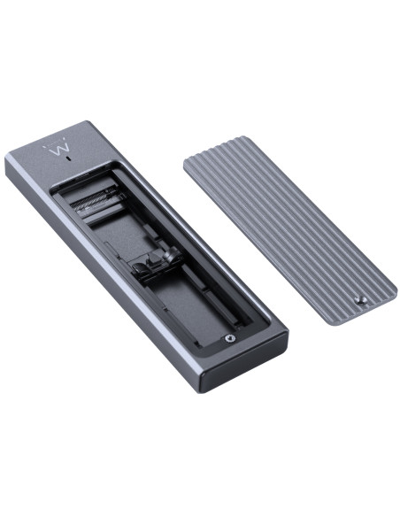 Ewent EW7022 caja para disco duro externo Caja externa para unidad de estado sólido (SSD) Gris M.2