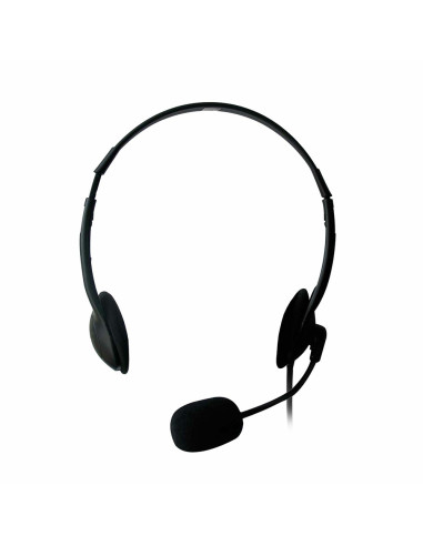 Ewent EW3563 auricular y casco Auriculares Alámbrico Diadema Llamadas Música Negro