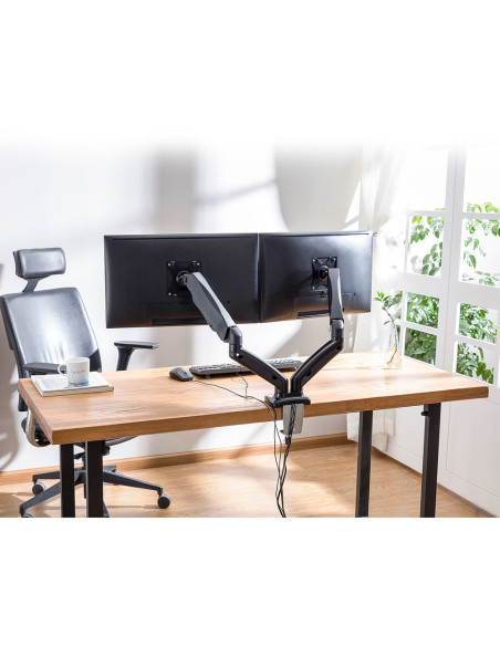 Ewent EW1516 soporte para monitor 81,3 cm (32") Escritorio Negro