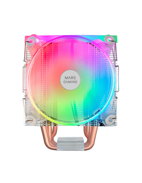 Mars Gaming Disipador CPU Triple ARGB, 6 Heatpipes HCT, TDP 220 W, 2 Ventiladores 12 cm, MCPU66