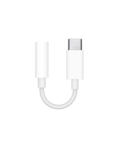 Apple MU7E2ZM A cable de teléfono móvil Blanco 3,5mm USB C 2