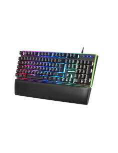Mars Gaming MK320ES, Teclado Gaming H-Mech, 13 Modos RGB y Halo, Reposamuñecas Acolchado, Antighosting, Idioma Español, Color 2