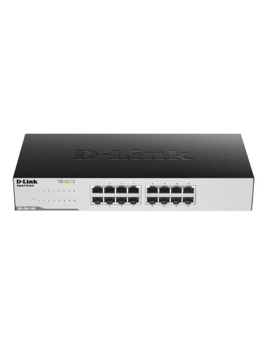 D-Link GO-SW-16G switch No administrado Gigabit Ethernet (10 100 1000) Negro