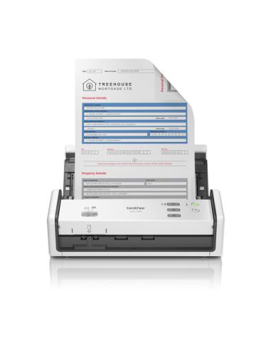 Brother ADS-1300 escaner Escáner con alimentador automático de documentos (ADF) 600 x 600 DPI A4 Blanco