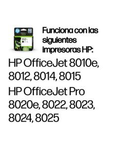 HP Cartucho de tinta Original 912XL negro de alta capacidad