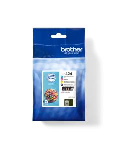 Brother LC424VAL cartucho de tinta 4 pieza(s) Original Negro, Cian, Magenta, Amarillo