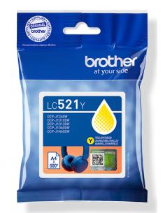 Brother LC521Y cartucho de tinta 1 pieza(s) Original Amarillo