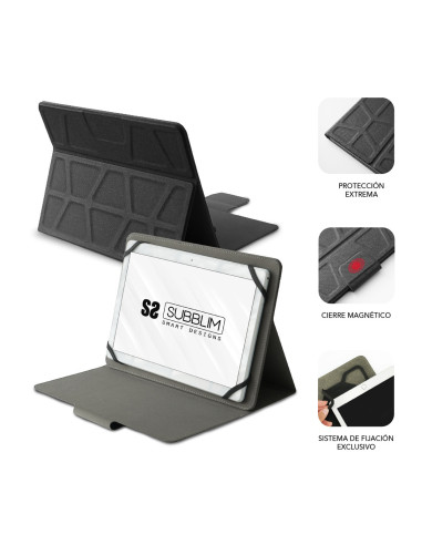 SUBBLIM Funda Tablet alta protección Extreme tablet Case 9,6-11" Black