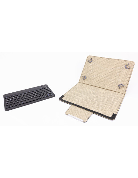 TALIUS TAL-CV3007BLK funda para tablet 25,4 cm (10") Funda delantera Negro