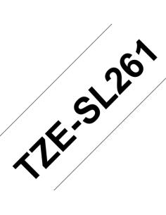 Brother TZE-SL261 cinta para impresora de etiquetas Negro sobre blanco