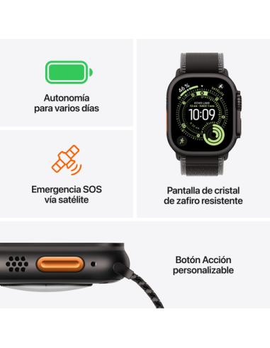 Apple Watch Ultra 3 OLED 49 mm Digital 422 x 514 Pixeles Pantalla táctil 5G Titanio Wifi GPS (satélite)