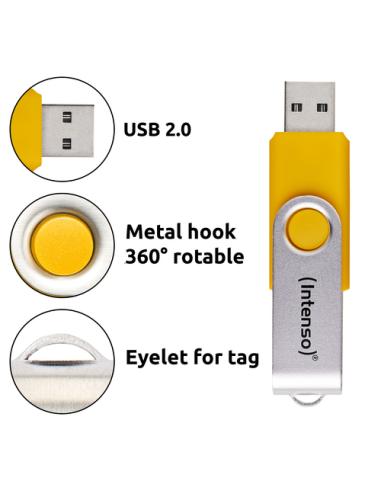 Intenso 5 x Memoria USB Office Line, 64 GB, USB-A, 3.2 Gen 1x1, colores surtidos