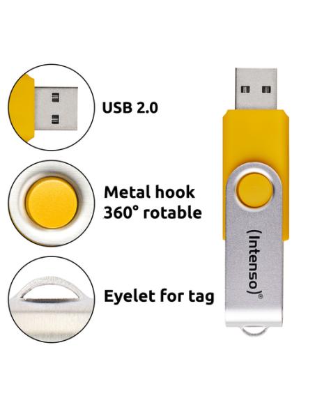 Intenso 5 x Memoria USB Office Line, 64 GB, USB-A, 3.2 Gen 1x1, colores surtidos