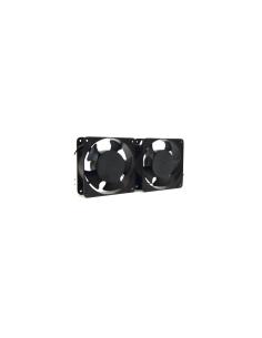 POWERGREEN RAC-00003-ST DOBLE VENTILADOR DE 12 CM PARA ARMARIO RACK 2