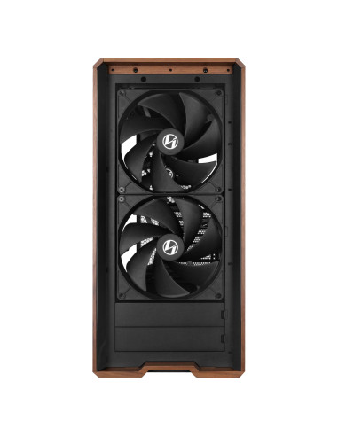 Lian Li Lancool LAN217X carcasa de ordenador Midi Tower Negro, Madera