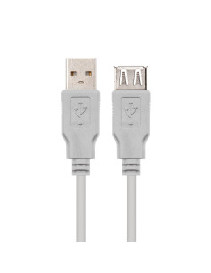 Nanocable CABLE USB 2.0, TIPO A M-A H, BEIGE, 1.8 M 2