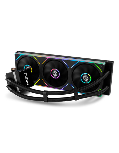 NOX Hummer M-360 LCD|Kit RL Magnético ARGB Negro