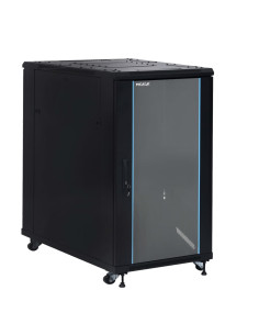 Phasak Armario Rack PRO 19" 22U 600 x 1000 negro con ventilación - PHO 6122 (desmontado)