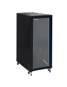Phasak Armario Rack PRO 19" 27U 600 x 600 negro con ventilación - PHO 6627 (desmontado)