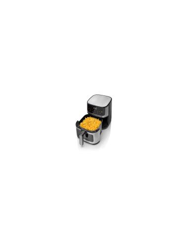 Haeger AF-D47.005A freidora Sencillo 4,7 L Independiente 1200 W Freidora de aire caliente Negro, Plata