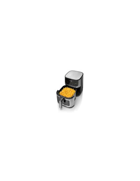 Haeger AF-D47.005A freidora Sencillo 4,7 L Independiente 1200 W Freidora de aire caliente Negro, Plata