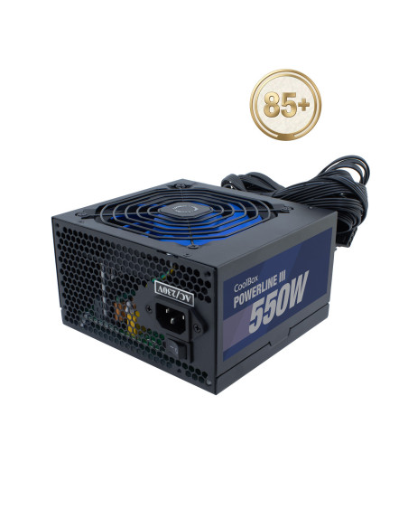 CoolBox FUENTE DE ALIMENTACION ATX POWERLINE III 550W 85%EFI
