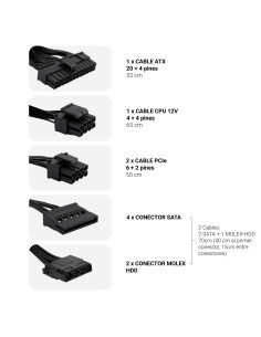 CoolBox FUENTE DE ALIMENTACION ATX POWERLINE III 550W 85%EFI 2