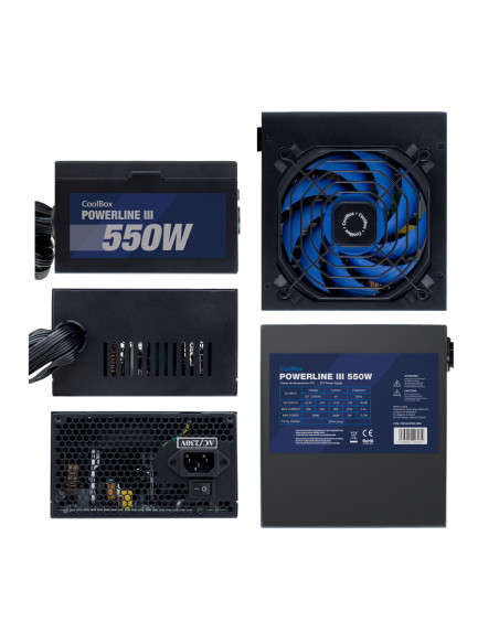 CoolBox FUENTE DE ALIMENTACION ATX POWERLINE III 550W 85%EFI