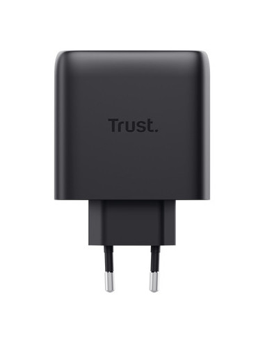 Trust Maxo Cargador GaN USB-C de 2 puertos de 65 W - Negro