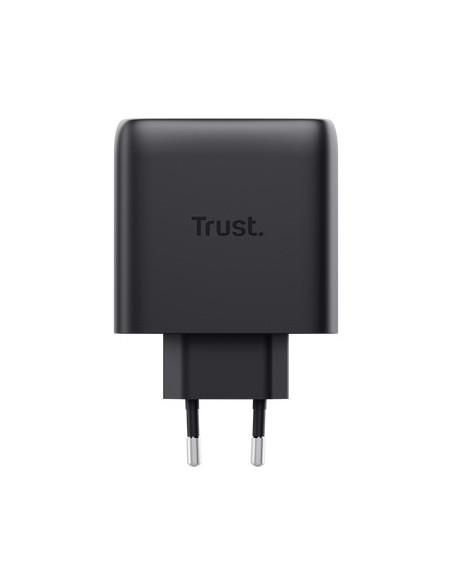 Trust Maxo Cargador GaN USB-C de 2 puertos de 65 W - Negro