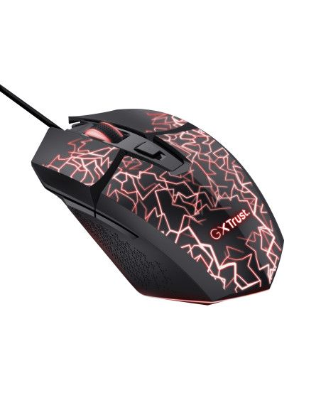 Trust GXT 113 Felox ratón Juego mano derecha USB tipo A Óptico 6400 DPI