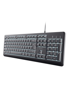 Trust Primo Beleuchtete teclado Hogar   Oficina USB QWERTY Español Negro