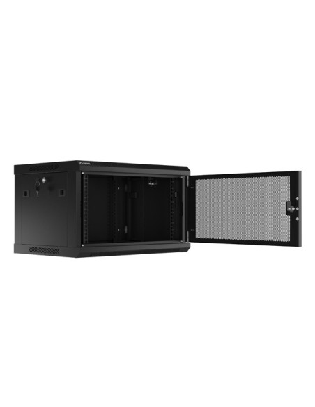Lanberg WF01-6406-23B armario rack 6U Bastidor de pared Negro